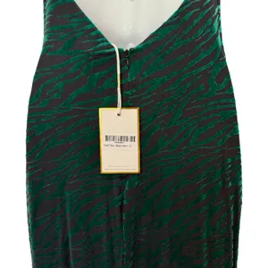 Runaway Lionell Emerald Green Zebra Stripe Backless Maxi Dress Sz 8 / L NEW Tags thumbnail 12