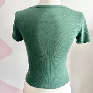 Hollister Henley Crop Top, Y2K Coquette Retro Indie Sleaze Bella Swan Small‎ thumbnail 3