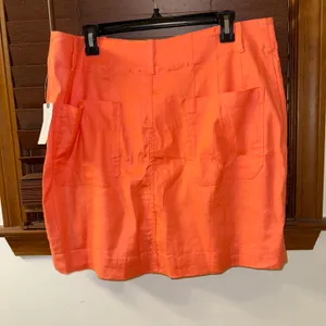 Anthropologie NWT $98 x Maeve Orange The Colette Skirt: Mini Edition XL thumbnail 4