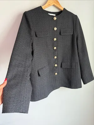 Tuckernuck POMANDER PLACE Black Tweed Jennings Jacket Large thumbnail 5