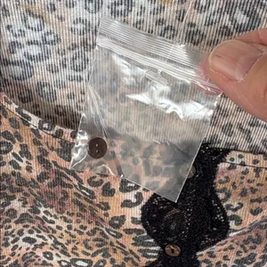 NEW Free People She’s All That Top Animal Print Black Lace Size Small thumbnail 4