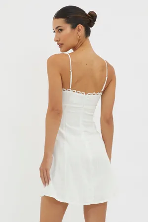 New Here Comes The Sun Chamberlain Scallop Trim Mini Dress Size XL MSRP $90 thumbnail 4