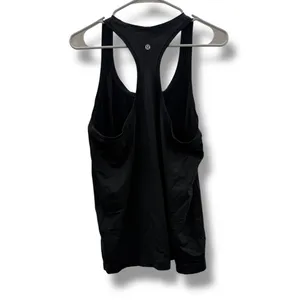 Lululemon Swiftly Tech Racerback Tank Top 2.0 Women Size 12 Black Seamless‎ thumbnail 2