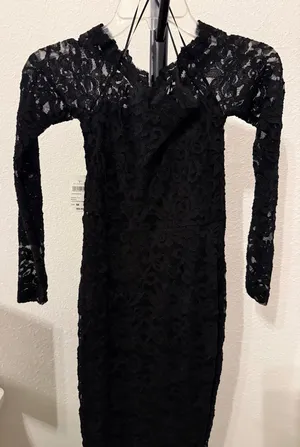 Windsor Dress Formal Black Long / long sleeve  thumbnail 2