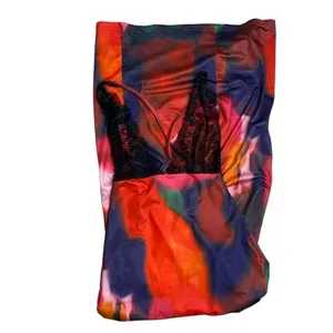 New Tie Dye and Lace Maxi Dress Large thumbnail 3