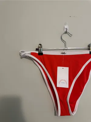 Dippin' Daisy's Red Cyrus Double Strap High Cut Bikini Set thumbnail 12