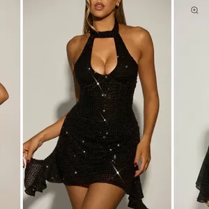 Oh Polly - Ethelie Embellished Draped Corset A-Line Mini Dress thumbnail 4