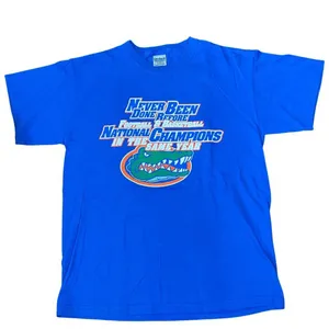 Gildan VTG 2006 Florida Gators King of College Sports Football Basketball Champs Shirt thumbnail 1