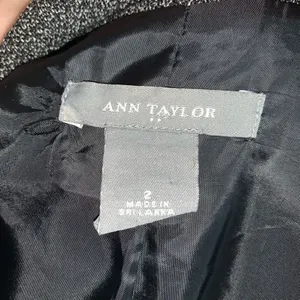 Ann Taylor size 2 black tweed regency royalcore blazer thumbnail 3