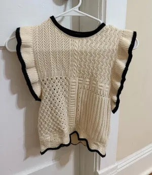 Hellbent cream sweater tank White thumbnail 1