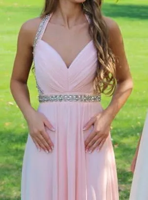 Pink Backless Prom Dress Size 2 thumbnail 3