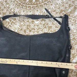 Luck Brand Black Leather Hobo Bag/ Tote thumbnail 7