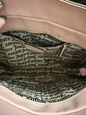 Juicy Couture Fashionista Tote, Sand Stone pink tan bag purse thumbnail 6