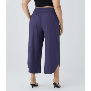 Halara Breezeful High Waisted Crossover Pocket Quick‎ Dry Pants Patriot Blue 1X thumbnail 2