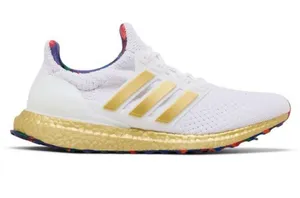 adidas Ultraboost 5.0 DNA Athletic Shoes White/Gold Sneakers HP7425 Women’s 6 US thumbnail 1