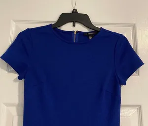 Forever 21 Blue Peplum Top thumbnail 2