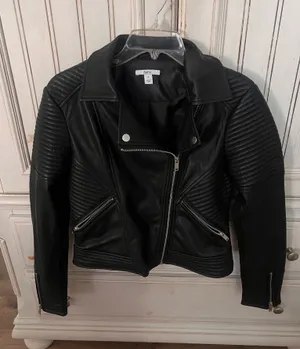 Faux Black Leather Jacket thumbnail 1