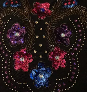 Vintage beaded sweater Black thumbnail 6