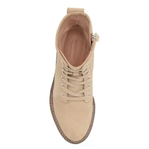 NEW NORDSTROM Moonie Water Resistant Leather Combat Boot In Beige Sand thumbnail 6