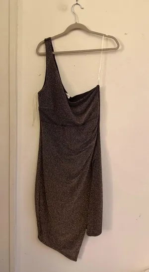 Sparkly cocktail boutique dress Brown Size M thumbnail 1