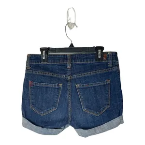 BDG Blue Denim Shortie Medium Wash‎ Cut Off Low Rise Denim Shorts Size 26 thumbnail 3