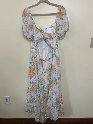 NEW Altar’d State Floral Maxi Dress Size 2XL NWT thumbnail 4