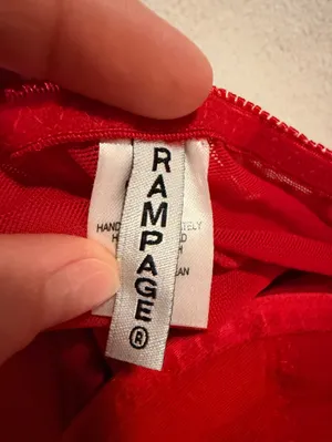 Rampage Red Lace Chemise Bodysuit thumbnail 5