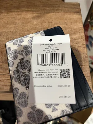 Kate Spade Spade Flower Small Slim Card Holder in Navy Multi thumbnail 4