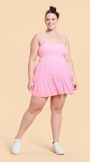 NWT! Popflex Blogilates Viral Taylor Swift Ballerina Active Dress Pink Size 1X thumbnail 1