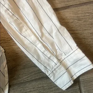 Madewell White Long Sleeve Mandarin Collar Shirt thumbnail 5