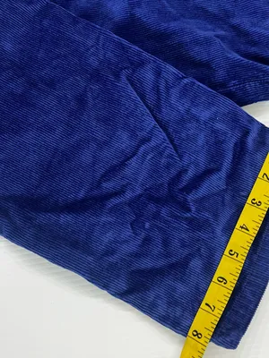 Free People We The Free Blue Corduroy Risk T High Rise Straight Pants Size 26 NW thumbnail 8