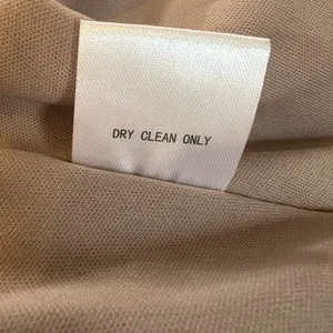 Birdy Grey Jay Crepe Maxi Dress Taupe V-Neck Side Slit Size Medium Bridesmaid thumbnail 12