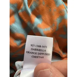 Rails Gabriella Women Sz Small‎ Orange Diffused Cheetah Dress Sleeveless Keyhole thumbnail 11