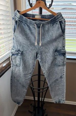 Denim Joggers Blue Size M thumbnail 1