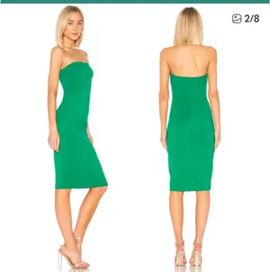 NBD Lost Paradise Strapless Midi Dress Kelly Green thumbnail 6