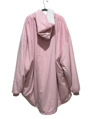 The Comfy Original Pink Oversized Sherpa Lined Hooded Blanket Hoodie One Size thumbnail 6