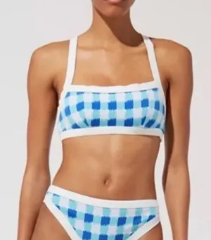 Revolve Solid And Striped The Scottie Bikini Top In‎ Greek Blue Sz S thumbnail 1