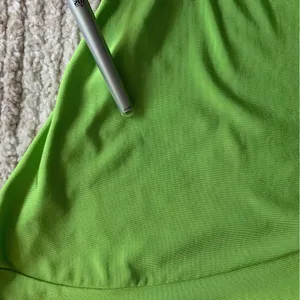 Atlein One Shoulder Ruched Mini Dress Lime Green Size Small thumbnail 8