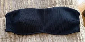 Aerie Undiz black bandeau bikini top thumbnail 1