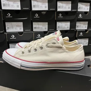 Converse Women's Cream and White Trainers thumbnail 4