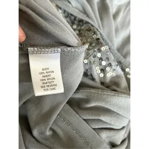 Apt 9 gray silver sequin tank top size thumbnail 7