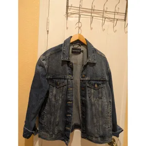 Calvin Klein Women's Blue Oversized Trucker Jacket M thumbnail 5