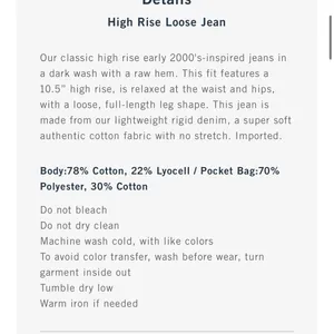 Abercrombie & Fitch High Rise The Loose Jeans thumbnail 5