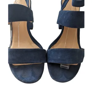 Club Monaco Wrap Sandals Aelena Size 7 Blue Suede Heeled thumbnail 4