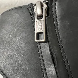 UGG Black Peep-Toe Heeled Boots thumbnail 8