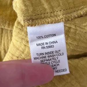 C&C California‎ Off Shoulder Blouse Long Sleeve Cotton Gauze Yellow Size Large thumbnail 4