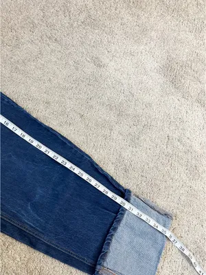 Kate Spade X Target Women’s High Rise Straight Leg Wide Cuff Jeans Dark Wash 6 thumbnail 13