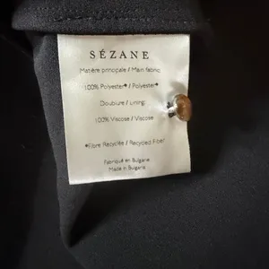Sézane Lianne Square Neck Mini Dress in Black Size 34/2/XS thumbnail 8
