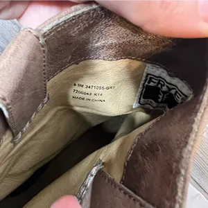 Frye anna shortie boots distressed tan sz‎ 9.5 thumbnail 5