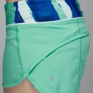 Lululemon Run: Speed Short Menthol Brush Harbor Blue Menthol Size 6 thumbnail 2
